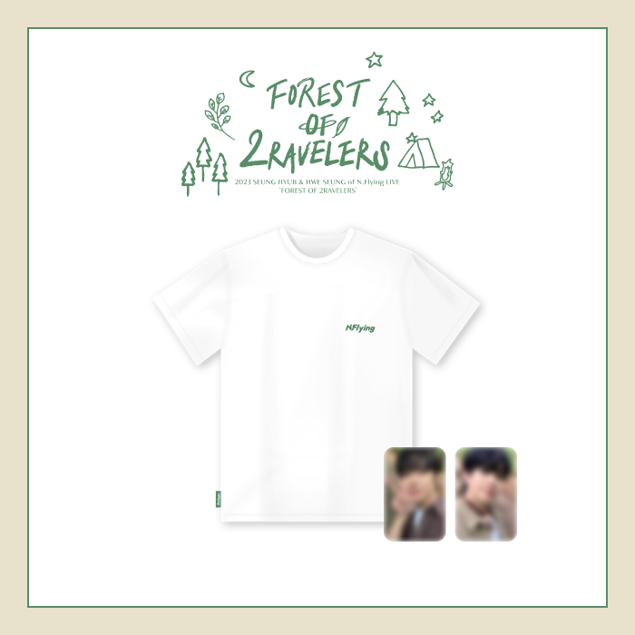 N.Flying &#039;FOREST OF 2RAVELERS&#039; OFFICIAL MD_ T-SHIRT